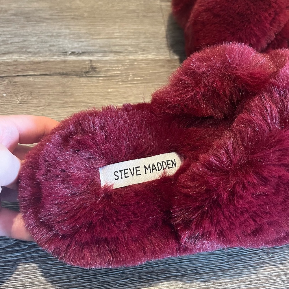 Steve Madden Faux Fur Slippers - Picture 3 of 5